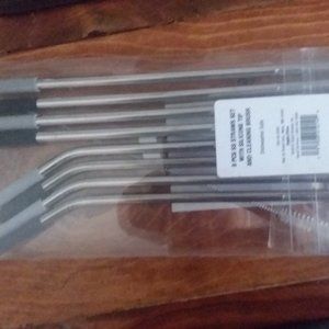 Reusable stainless steel straws